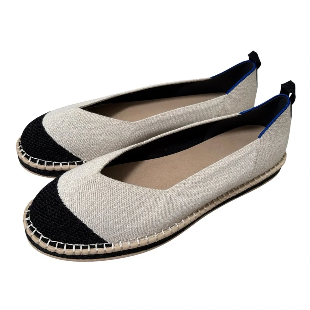 Rothy's Boardwalk Espadrille Flats Shoes NWOT